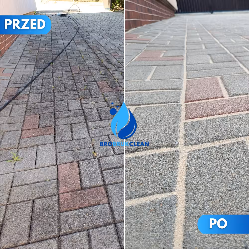 mycie kostki brukowej, impregnacja oraz spoinowanie, zapiaskowanie spoin