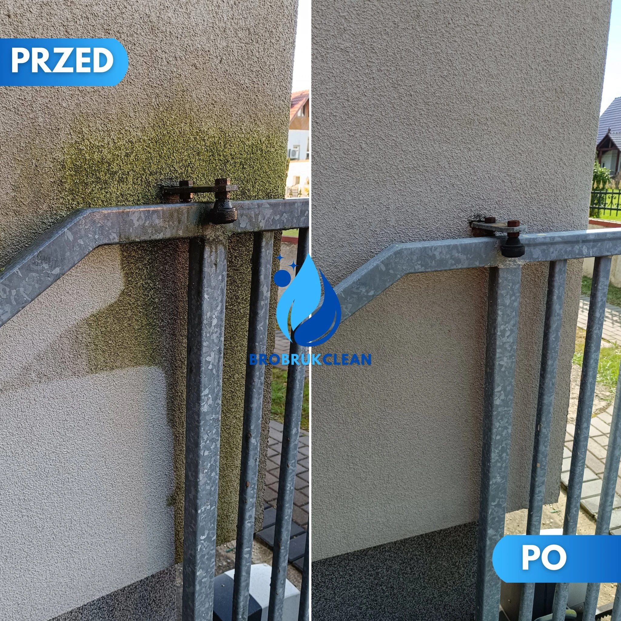 mycie elewacji budynku przychodni medycznej